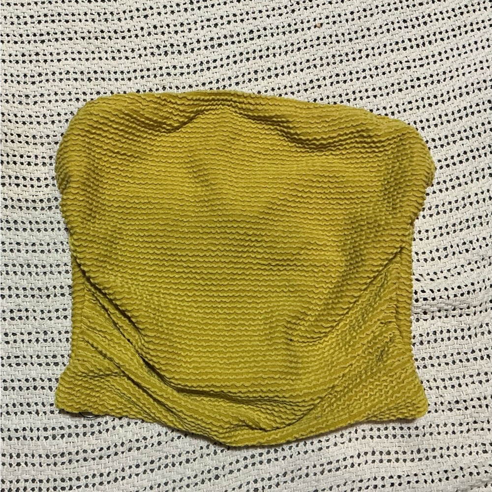 TeenBell Mustard Knit Tube Top